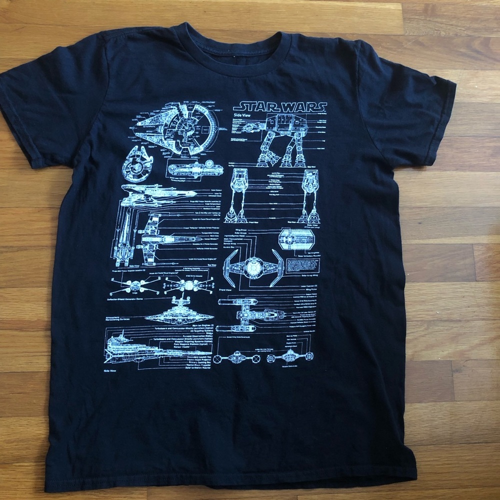 Black Star Wars AT-AT T Shirt